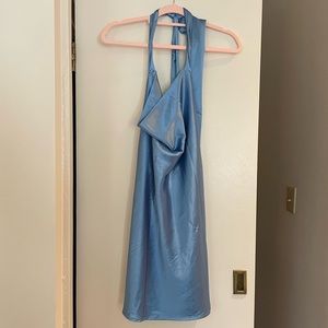 Satin Halter Minidress
